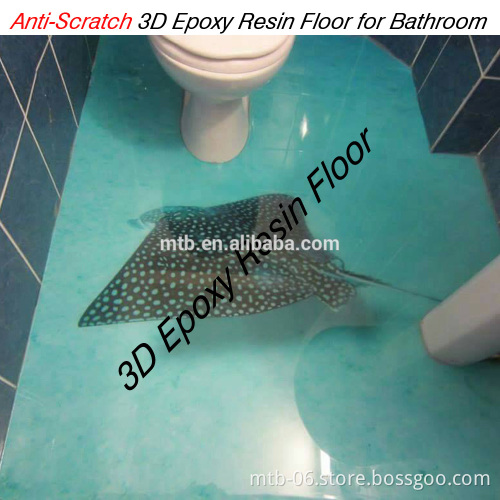 Scratch Resistant 3D Epoxy Resin Home Floor Coating and Paint